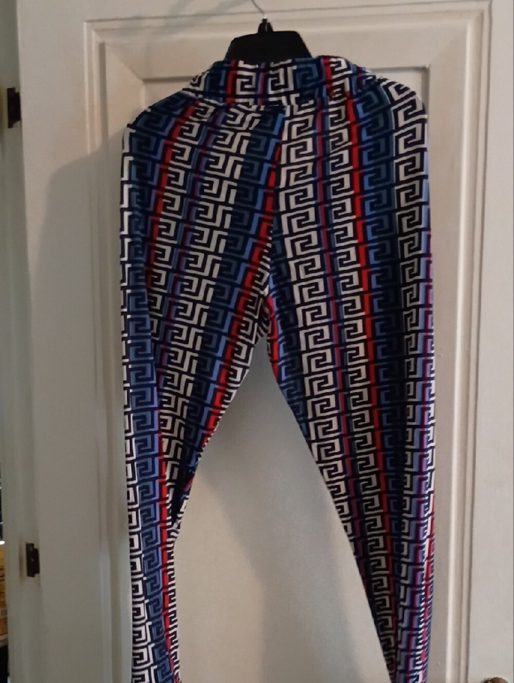 Geometric Print Navy & Red Track Jogger Set - Women - Picture 3 of 8